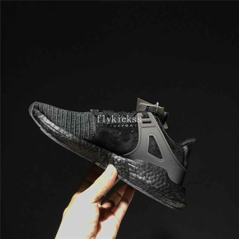 Real Boost Adidas EQT Support Pure Black